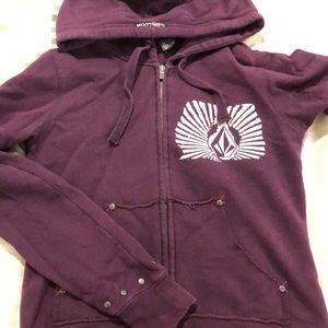 Purple Volcom hoodie